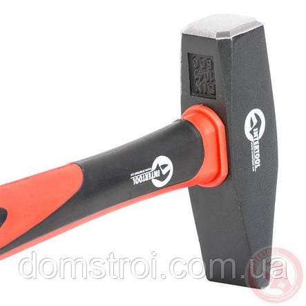 Молоток 800 г, ручка з фібергласу INTERTOOL HT-0208, фото 2