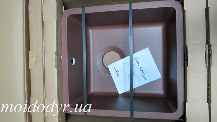 Гранітна мийка під стільницю AquaSanita Arca SQA 101 (copper 501)
