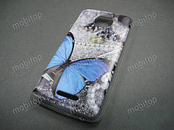 Силіконовий TPU чехол Motorola Moto C Plus XT1723 (Blue butterfly)