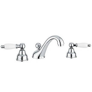 Змішувач для умивальника Emmevi DECO ceramica вбуд хр 3 отв CR121033, фото 2