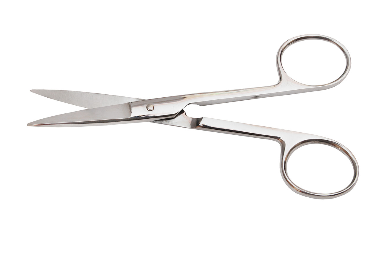 Ножиці із двома гострими кінцями прямі 14 см, фото 1