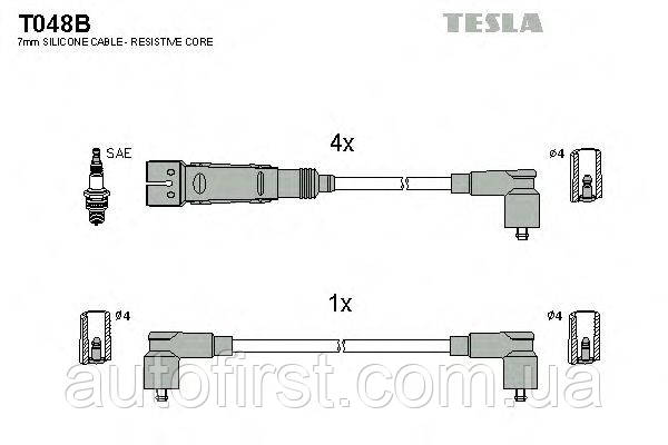 Комплект проводів запалювання Tesla T048B Seat,VW