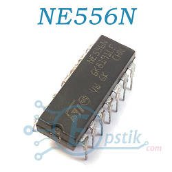 NE556N двоканальний таймер DIP14