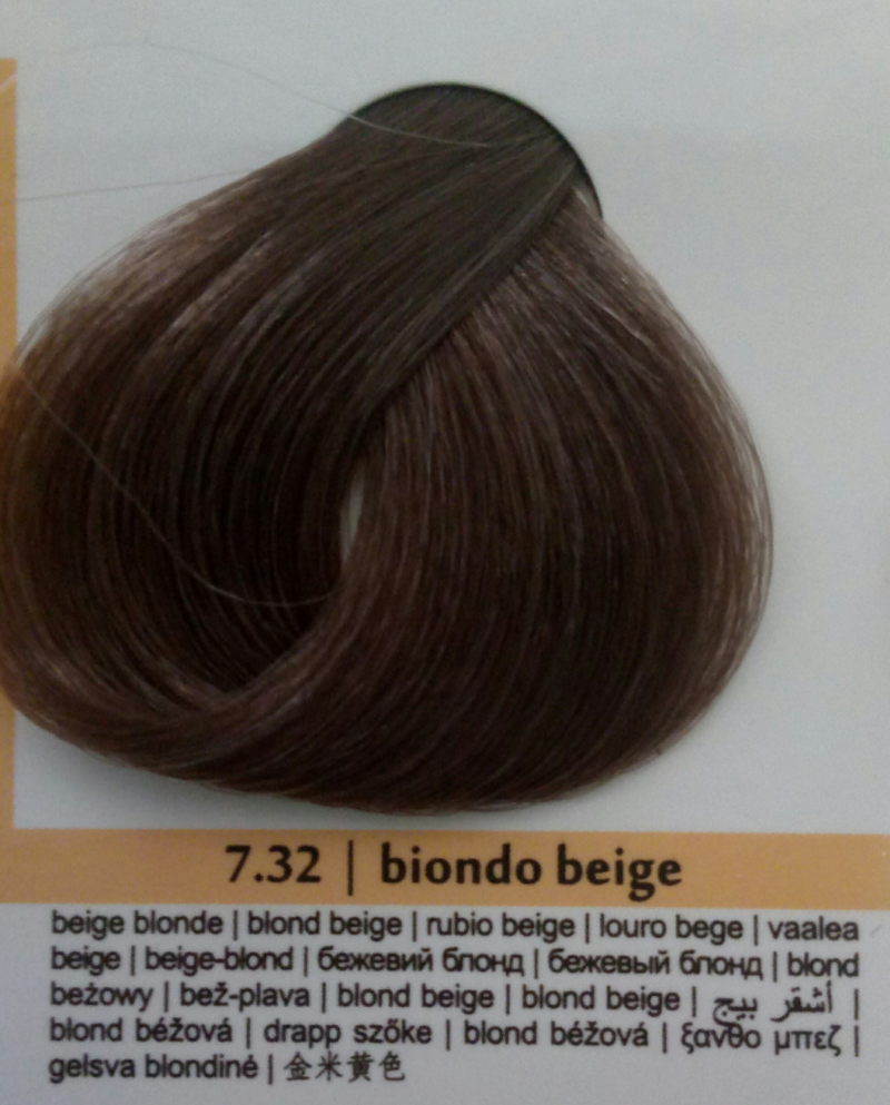 Фарба для волосся Brelil Prestige Бежевий Блонд 7.32 100 мл, фото 1