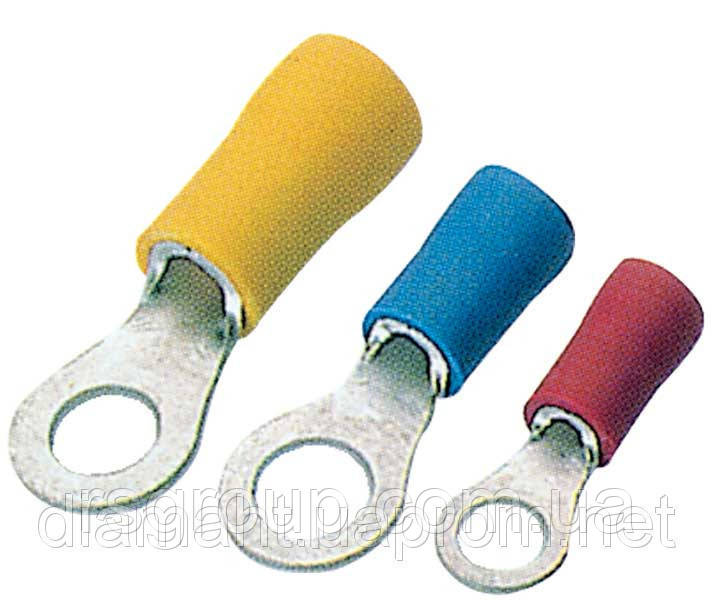 Наконечник кільцевий із ізоляцією RV 1,25-12 (0,5-1,5/12) (1пач -100шт)