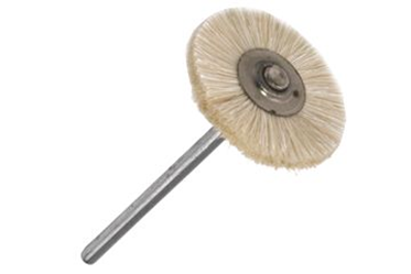 Щітка - крацівка волосяна біла з держаком