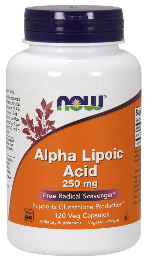 Альфа-ліпоєва кислота / NOW - Alpha Lipoic Acid 250mg (120 caps)