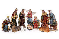 Рождественские фигуры Вертеп (набор из 11 фигур) 30 см
