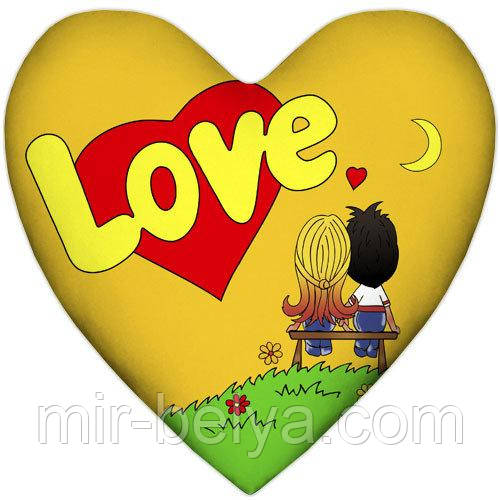 Подушка серце Love is подарункові подушки любов, фото 1