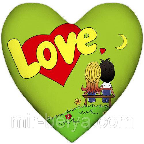 Подушка серце Love is подарункові подушки любов, фото 1