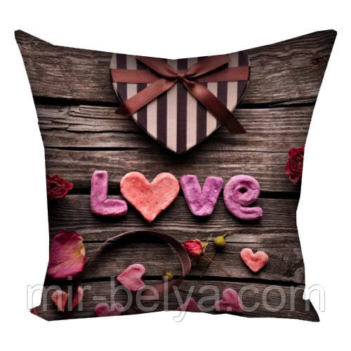 Подушка Love is подарункові подушки любов, фото 1