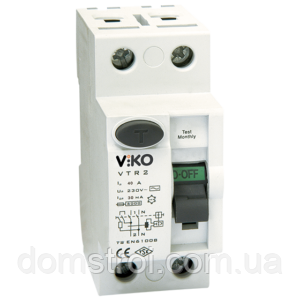 ПЗВ VIKO 2P (двополюсна) 32 А 30МА 230 V, фото 1