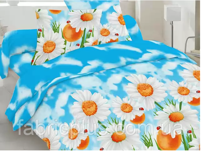 Бязь набивна диз: 20-1158 bright blue