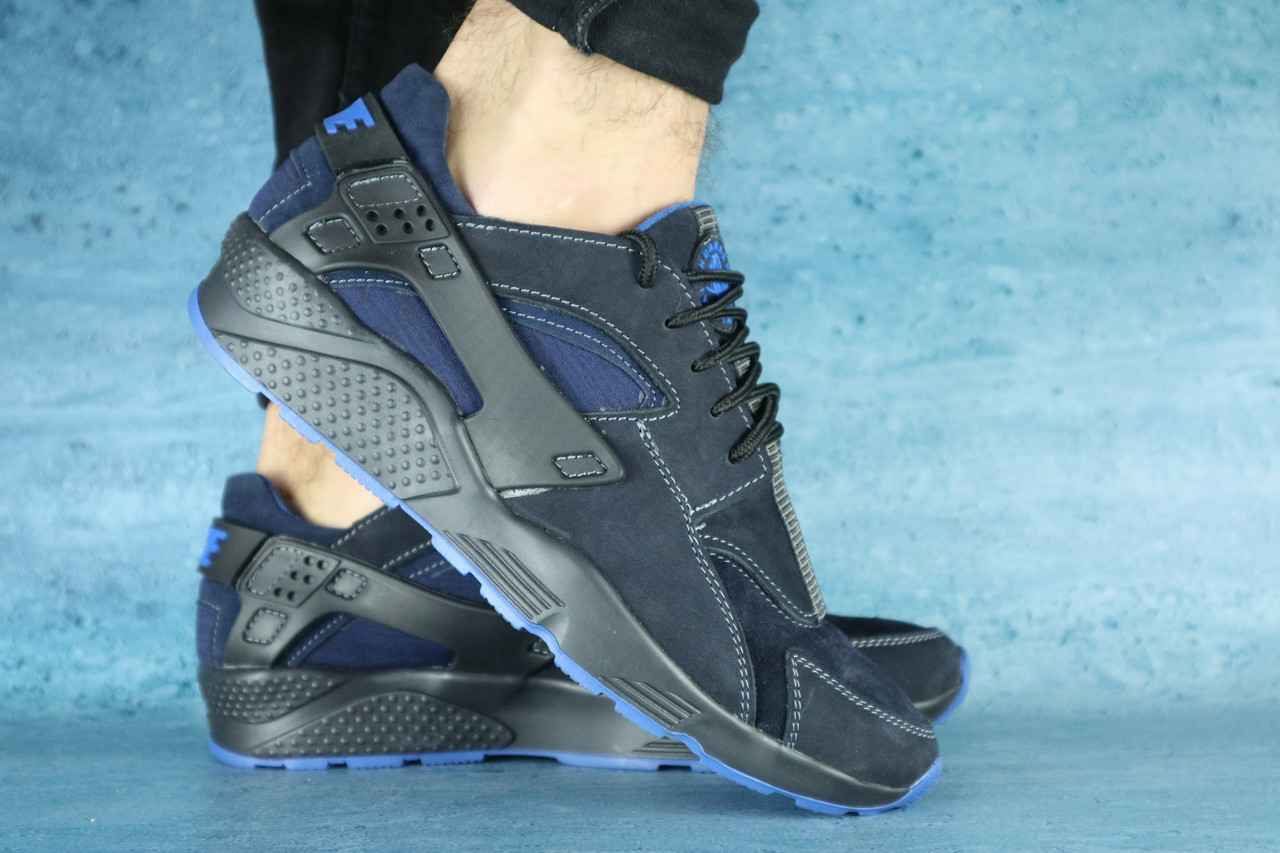 Чоловічі кросівки Nike Huarache (сині), ТОП-репліка