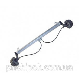 Вісь торсійна з гальмом 750 кг. А-1200, маточина 100x4