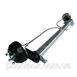 Вісь торсійна з гальмом 1000 кг. А-1900, маточина 98x4