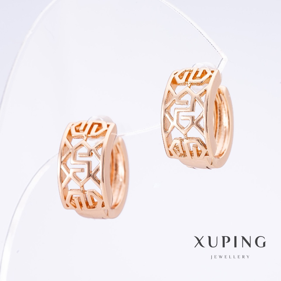 Сережки Xuping позолота 18К L-1,5 см s-8мм
