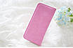 Жіночий гаманець-візитниця на кнопці 18х9х1 см Рожевий, фото 3