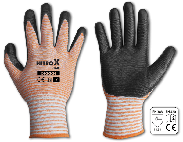 Рукавички захисні NITROX LINE нітрил, розмір
9, RWNL9