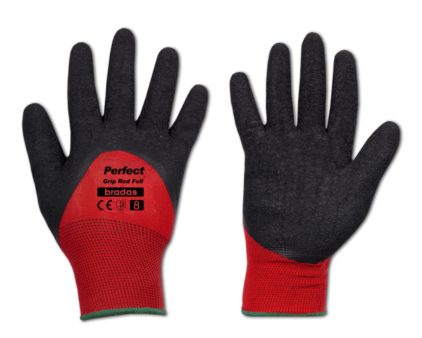 Рукавички захисні PERFECT GRIP RED FULL латекс, розмір 
10, RWPGRDF10