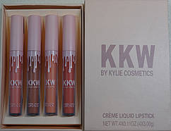 Набір кремових матових, глянсових помад кає kkw by kylie cosmetics