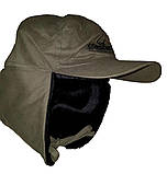 Шапка вушанка зимова тепла з козирком та підкладкою з бавовни Golden Catch 56—62, Хакі, фото 7