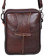 Сумка на пояс кожаная BON9950 BROWN коричневая, фото 5