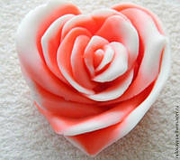 Сердце-роза 3D