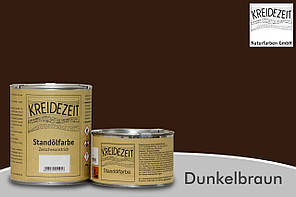 Стандартна олійна фарба жирна, верхній шар / Standölfarbe dunkelbraun, темно-коричнева 0,375 l 