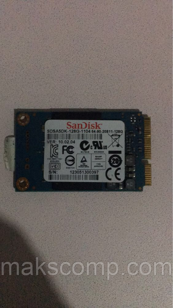 SSD Sandisk 128GB msata SDSA5DK-128G