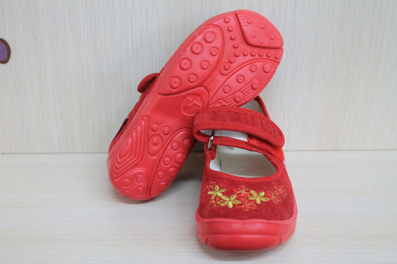 Тапочки в садик на девочку мальчик текстильная обувь Vitaliya Виталия Украина размеры 25,5 - стелька 16 см - фото 4 - id-p46443144