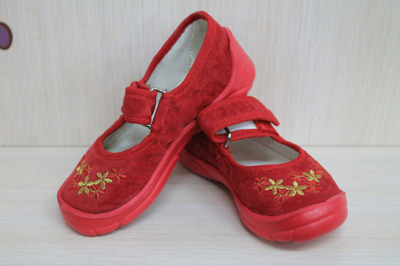 Тапочки в садик на девочку мальчик текстильная обувь Vitaliya Виталия Украина размеры 25,5 - стелька 16 см - фото 6 - id-p46443144