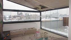 Алюмінієві фасади, суцільноскляні перегородки