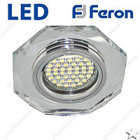 Светильник встраиваемый с LED подсветкой Feron 8020-2 под лампу Mr16