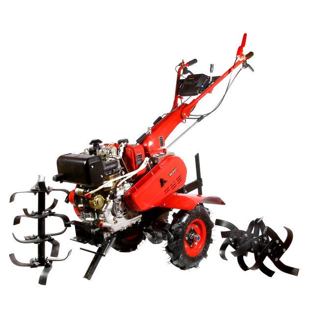 Мотоблок дизельний WEIMA WM610AЕ DeLuxe (9 л.с, 6+2 швидше., електростартер, 4.00-8), фото 1