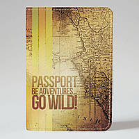 Обложка на паспорт 1.0 Fisher Gifts 46 Be adventures (эко-кожа)