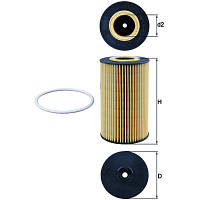 Фильтр масляный KNECHT OX161D (ОE 651/1)