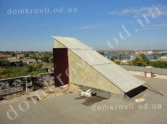 Александровка Возведение вальмовой ломанной кровли из металлочерепицы Валенсия. 13