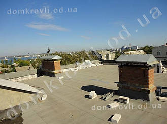 Александровка Возведение вальмовой ломанной кровли из металлочерепицы Валенсия. 14