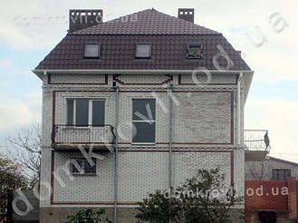 Александровка Возведение вальмовой ломанной кровли из металлочерепицы Валенсия. 25