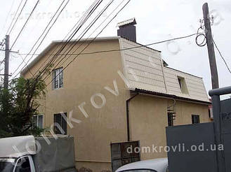 Монтаж металлочерепицы монтеррей