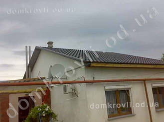 Овидиопольский район с. Николаевка. Монтаж металлочерепицы Финера 13