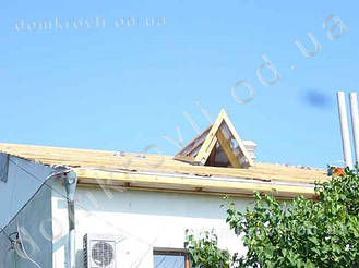 Овидиопольский район с. Николаевка. Монтаж металлочерепицы Финера 18