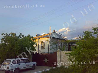 Овидиопольский район с. Николаевка. Монтаж металлочерепицы Финера 20