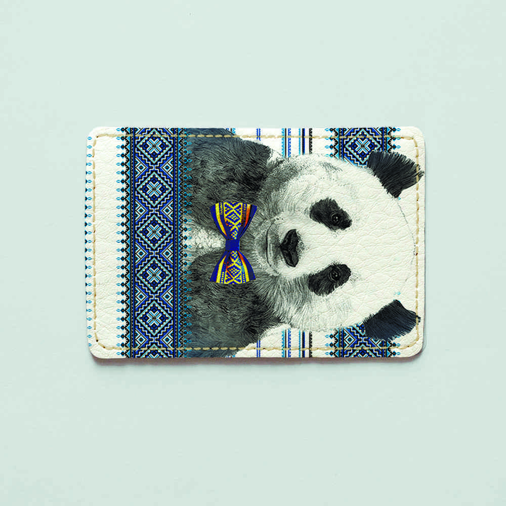 Обложка для id паспорта, карты, автодокументов 1.0 Fisher Gifts 22 Панда (эко-кожа) - фото 1 - id-p632453946