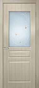 Двері міжкімнатні Барселона СС+КР дуб білений