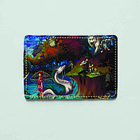 Обложка для id паспорта, карты, автодокументов 1.0 Fisher Gifts 425 Тоторо в сказочном мире (эко-кожа)