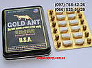 Препарат для потенції Gold Ant — Золотий Муравей 12+12 табл., фото 3
