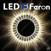 Светильник встраиваемый с LED подсветкой Feron 7301 под лампу Mr16