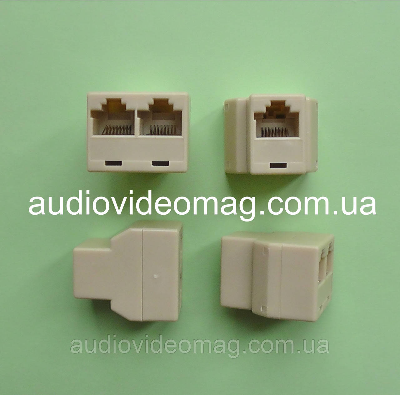 Розгалужувач інтернетний RJ45 (8p8c), 1 гніздо на 2 гнізда